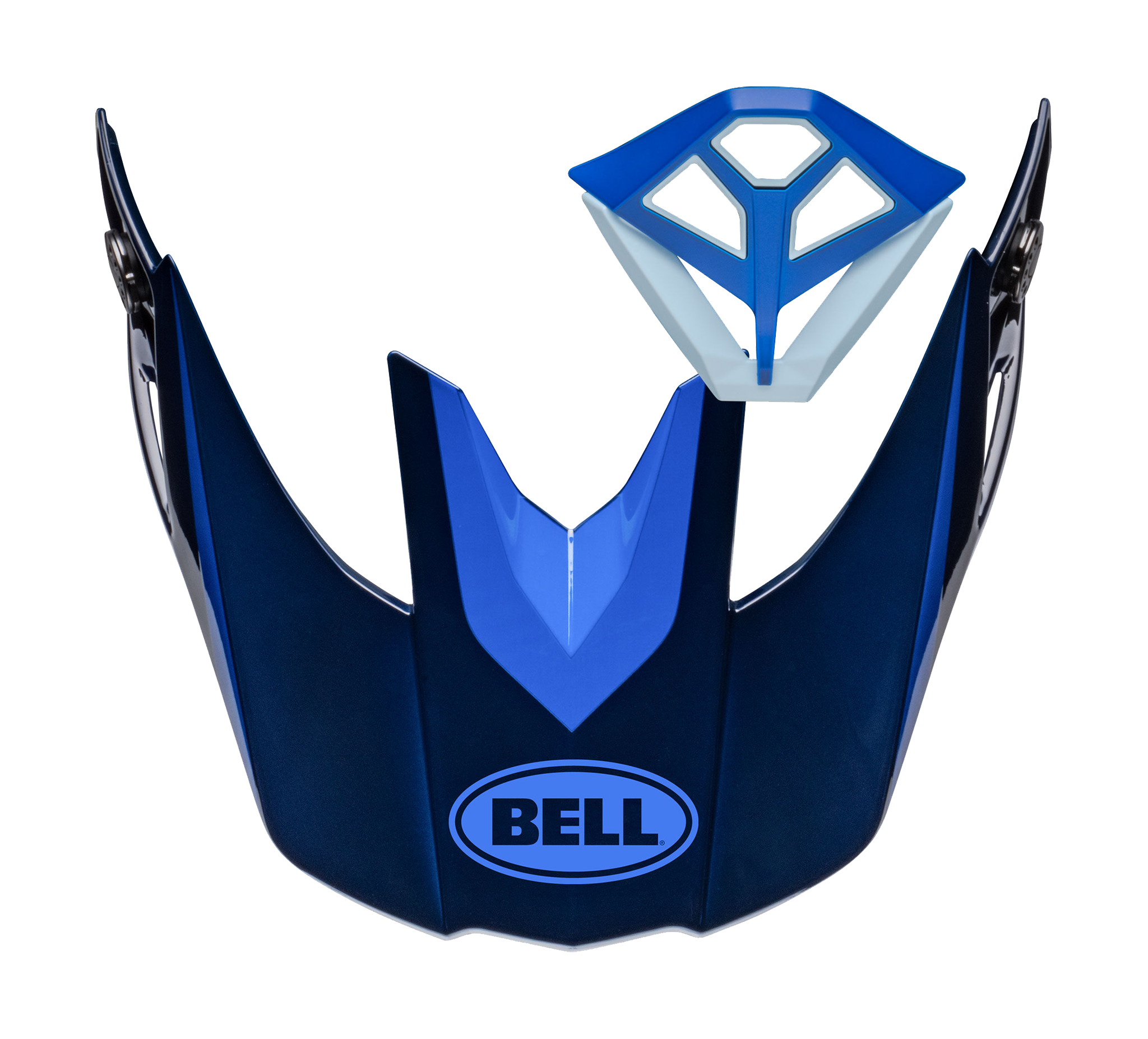 Bell Helmklep / Mondstuk Kit Moto-10 Spherical Ferrandis Mechant - Donker Blauw / Licht Blauw