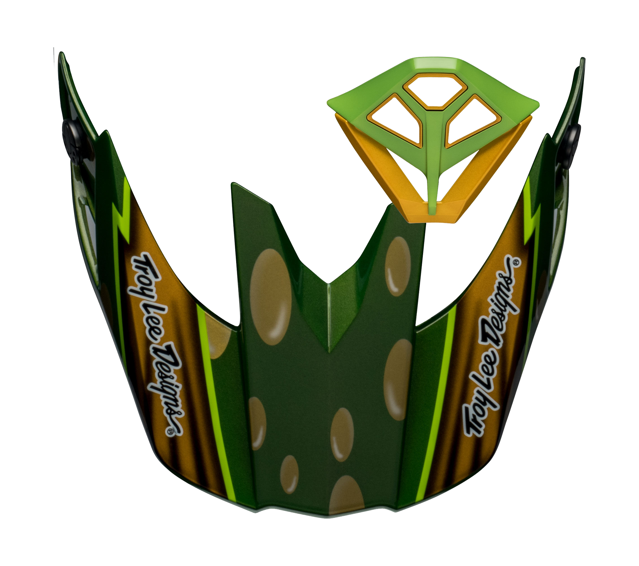 Bell Helmklep / Mondstuk Kit Moto-10 Spherical MC22 Replica - Goud / Groen