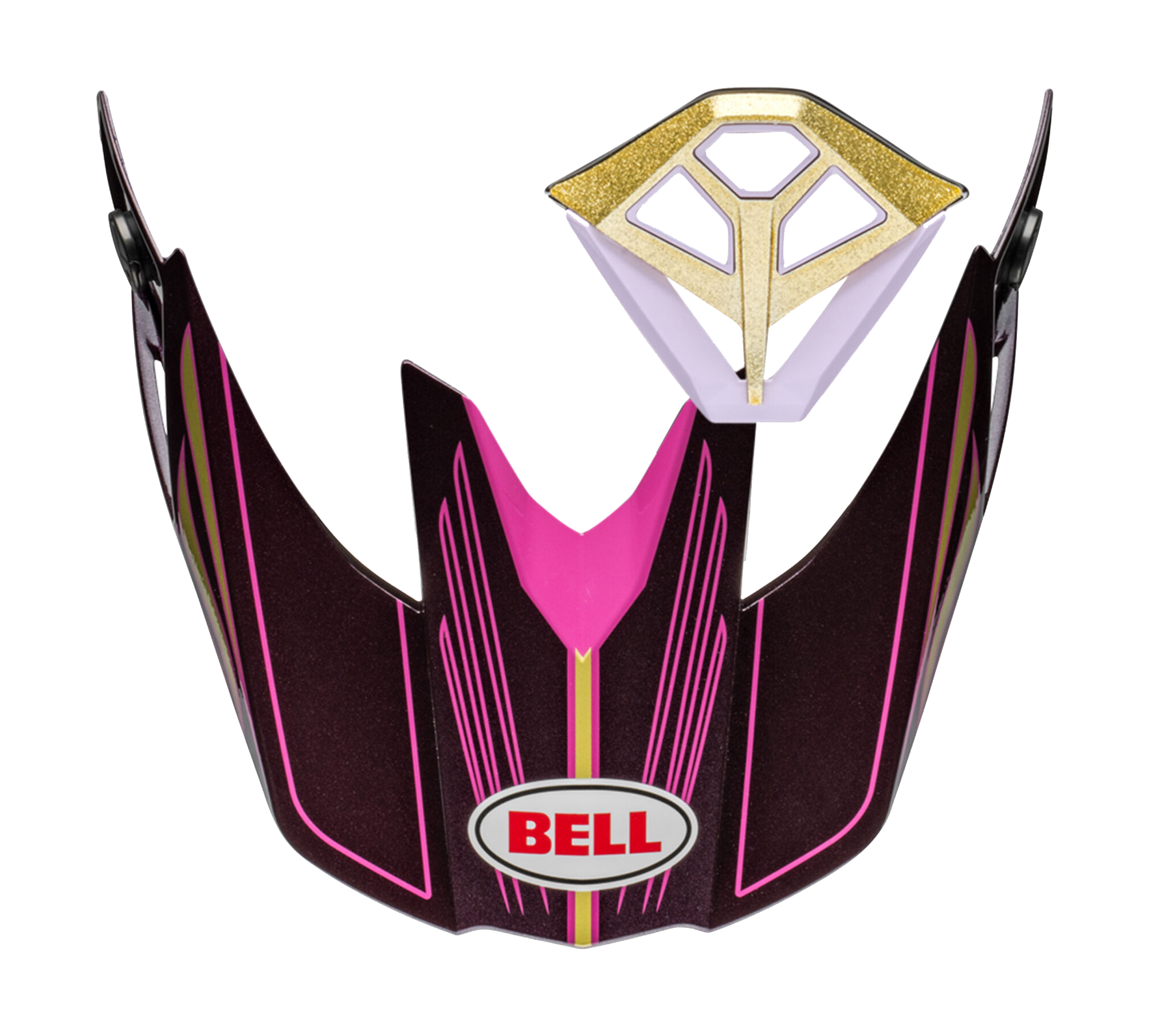 Bell Helmklep / Mondstuk Kit Moto-10 Spherical Tagger Purple Haze - Paars / Goud