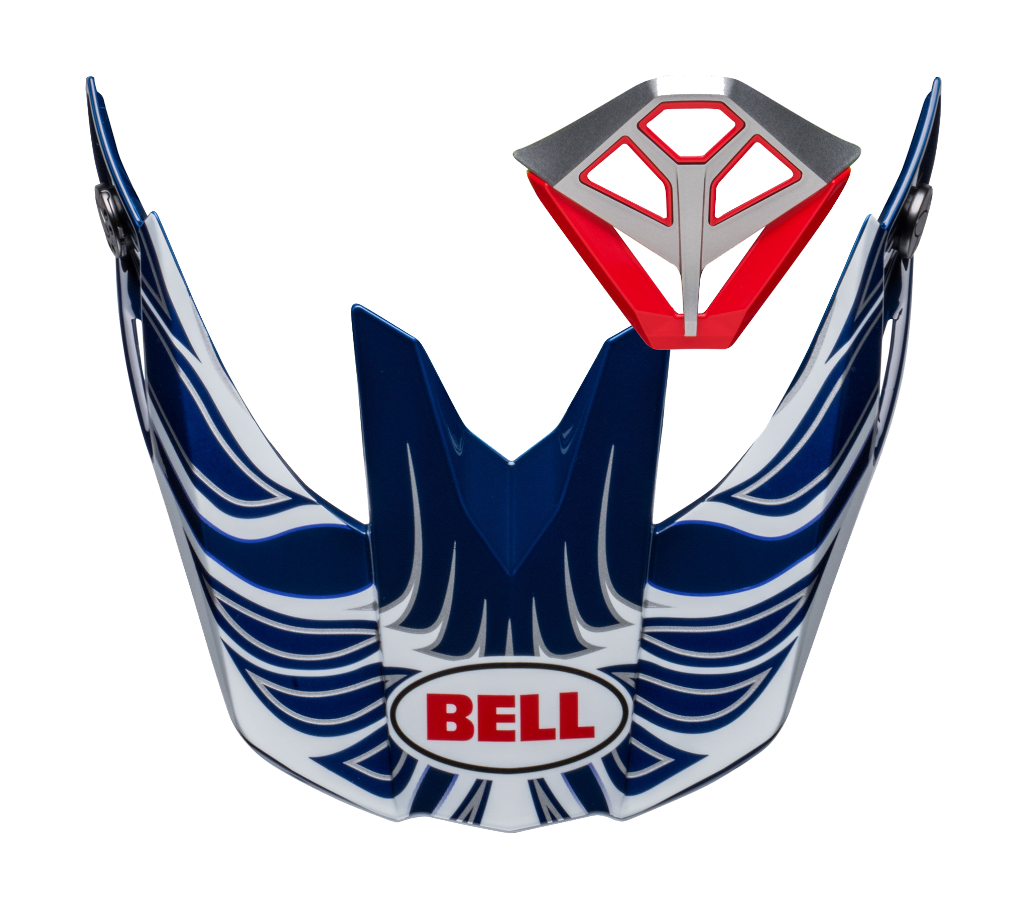 Bell Helmklep / Mondstuk Kit Moto-10 Spherical Tomac Replica - Blauw / Wit