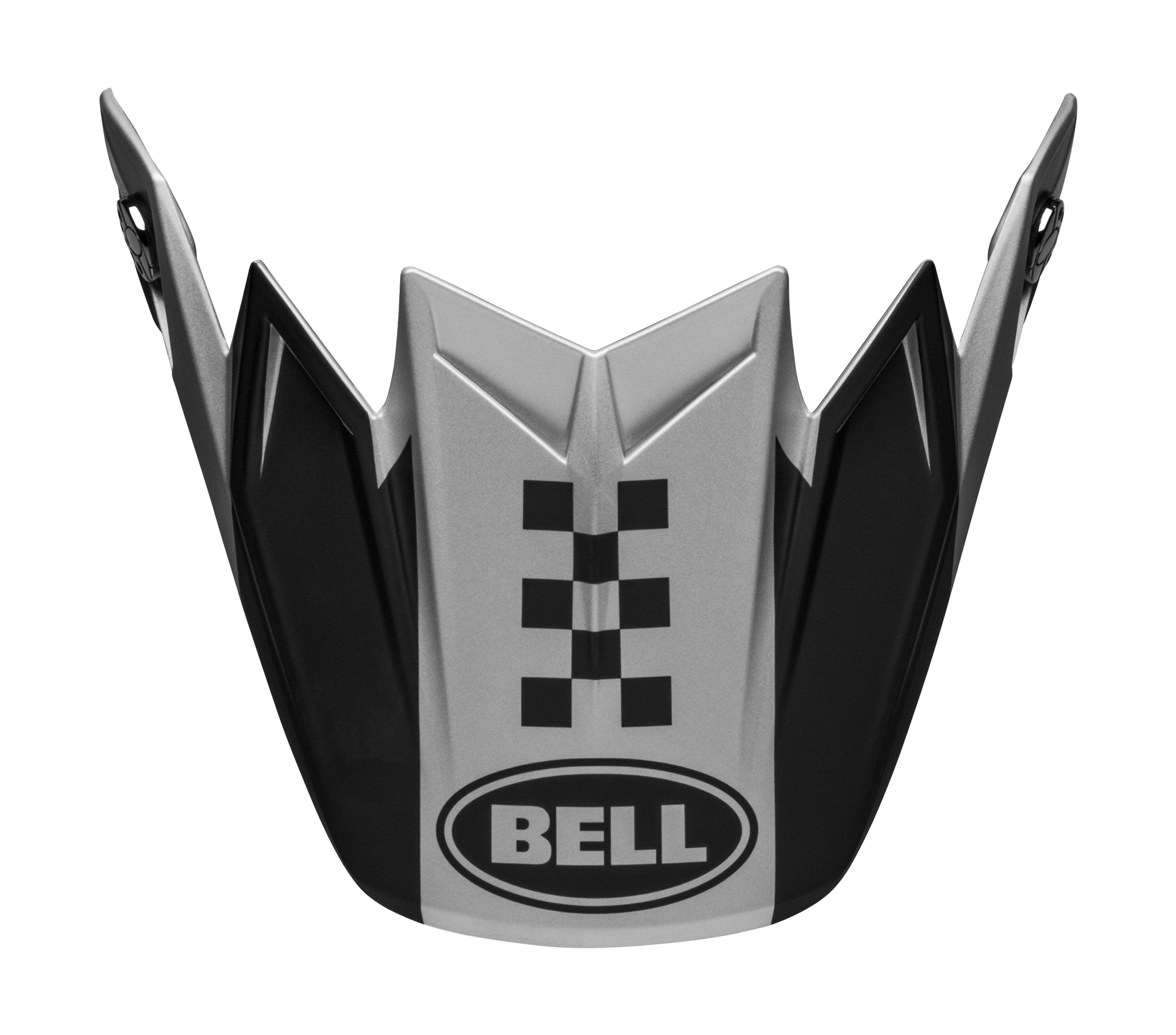 Bell Helmklep Moto-9 Flex Breakaway - Mat Zilver / Zwart