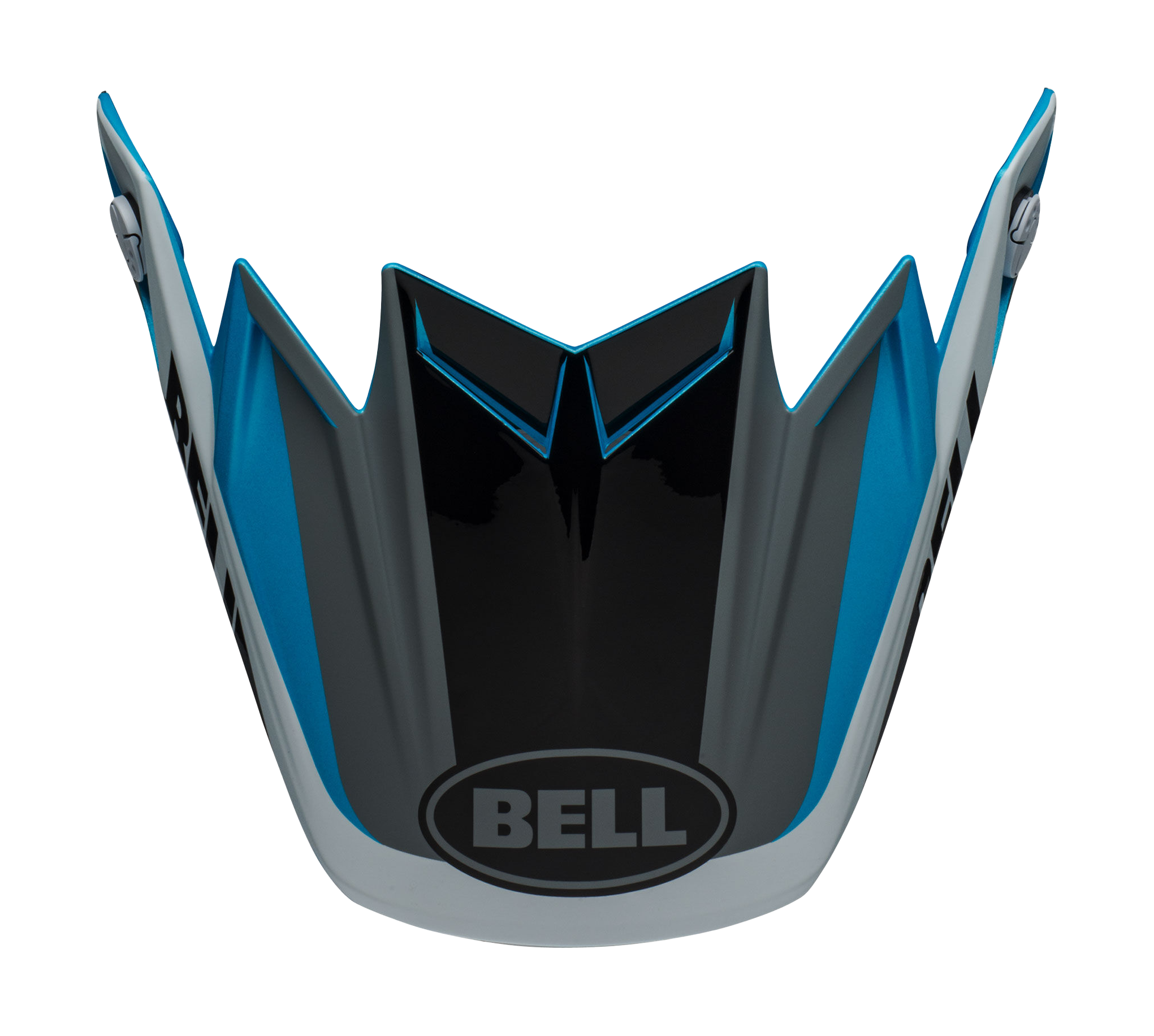 Bell Helmklep Moto-9 Flex Division - Wit / Zwart / Blauw