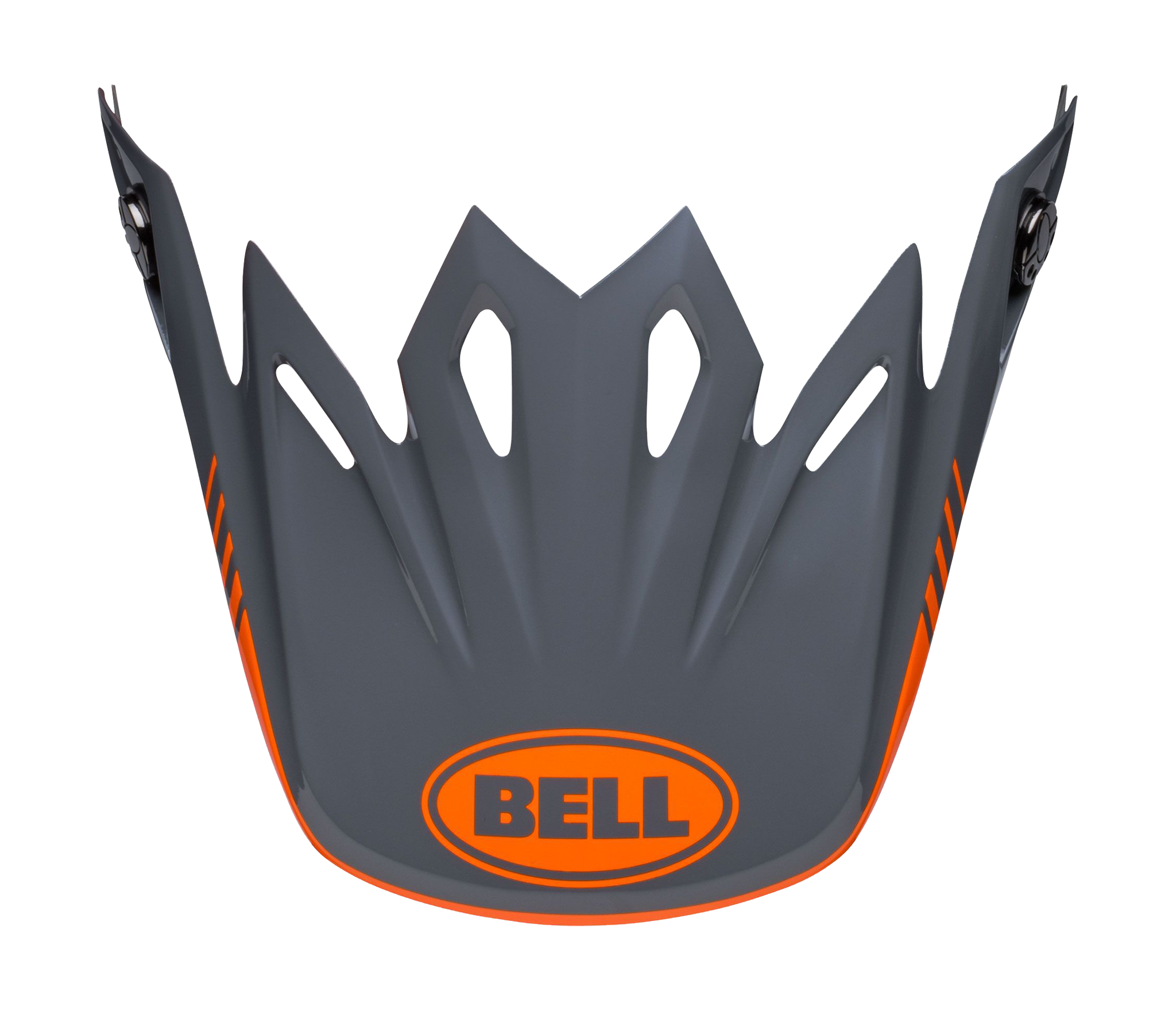 Bell Helmklep Moto-9 Louver - Zwart / Oranje