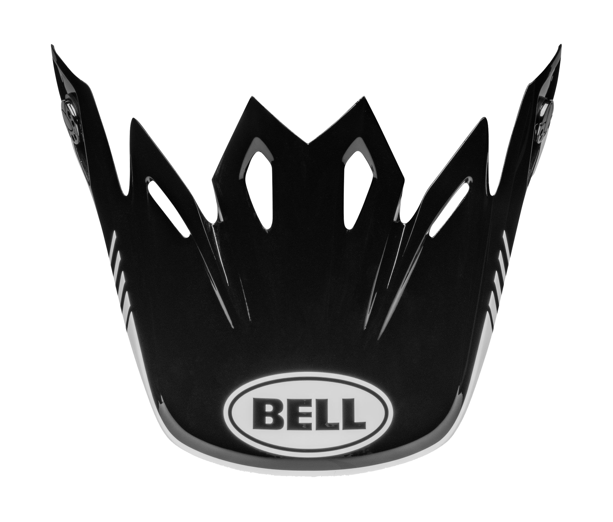 Bell Helmklep Moto-9 Louver - Zwart / Wit