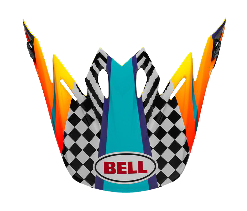 Bell Helmklep Moto-9 Tagger Breakout - Oranje / Geel