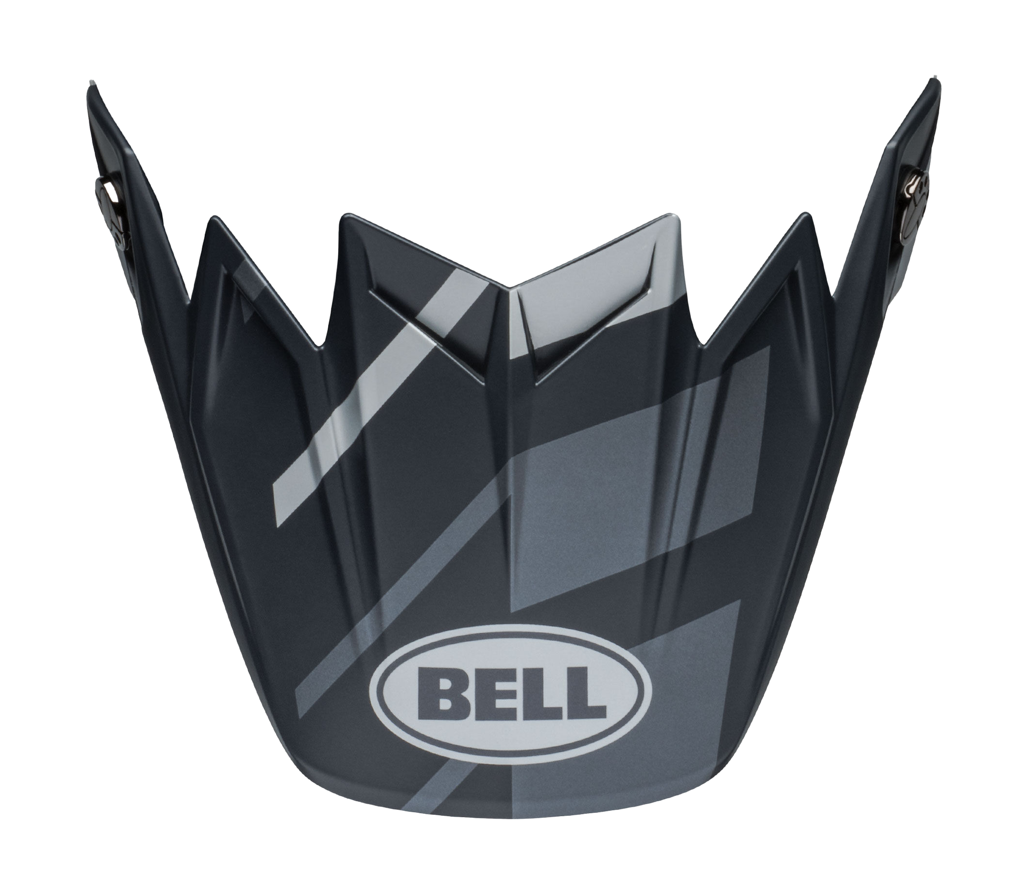 Bell Helmklep Moto-9S Flex Banshee - Satin Zwart / Zilver