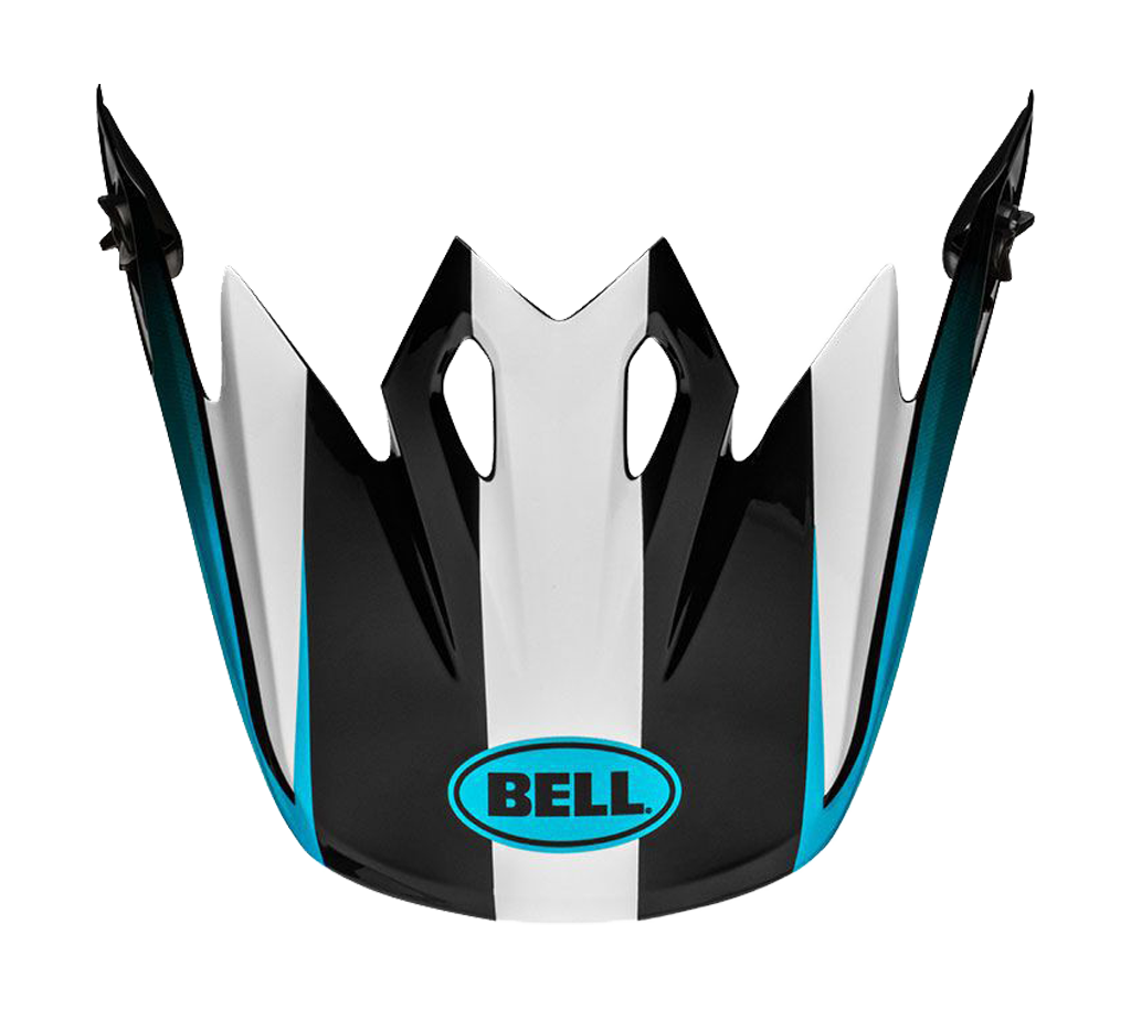Bell Helmklep MX-9 Dash - Wit / Blauw