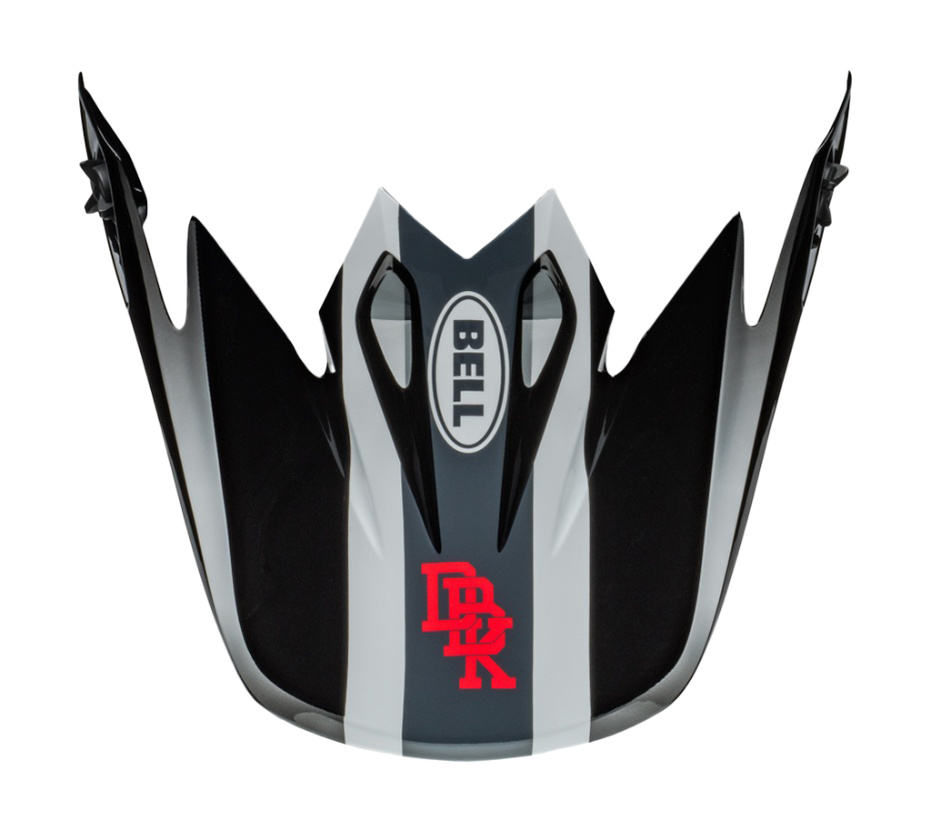 Bell Helmklep MX-9 Twitch DBK 24 - Zwart / Wit