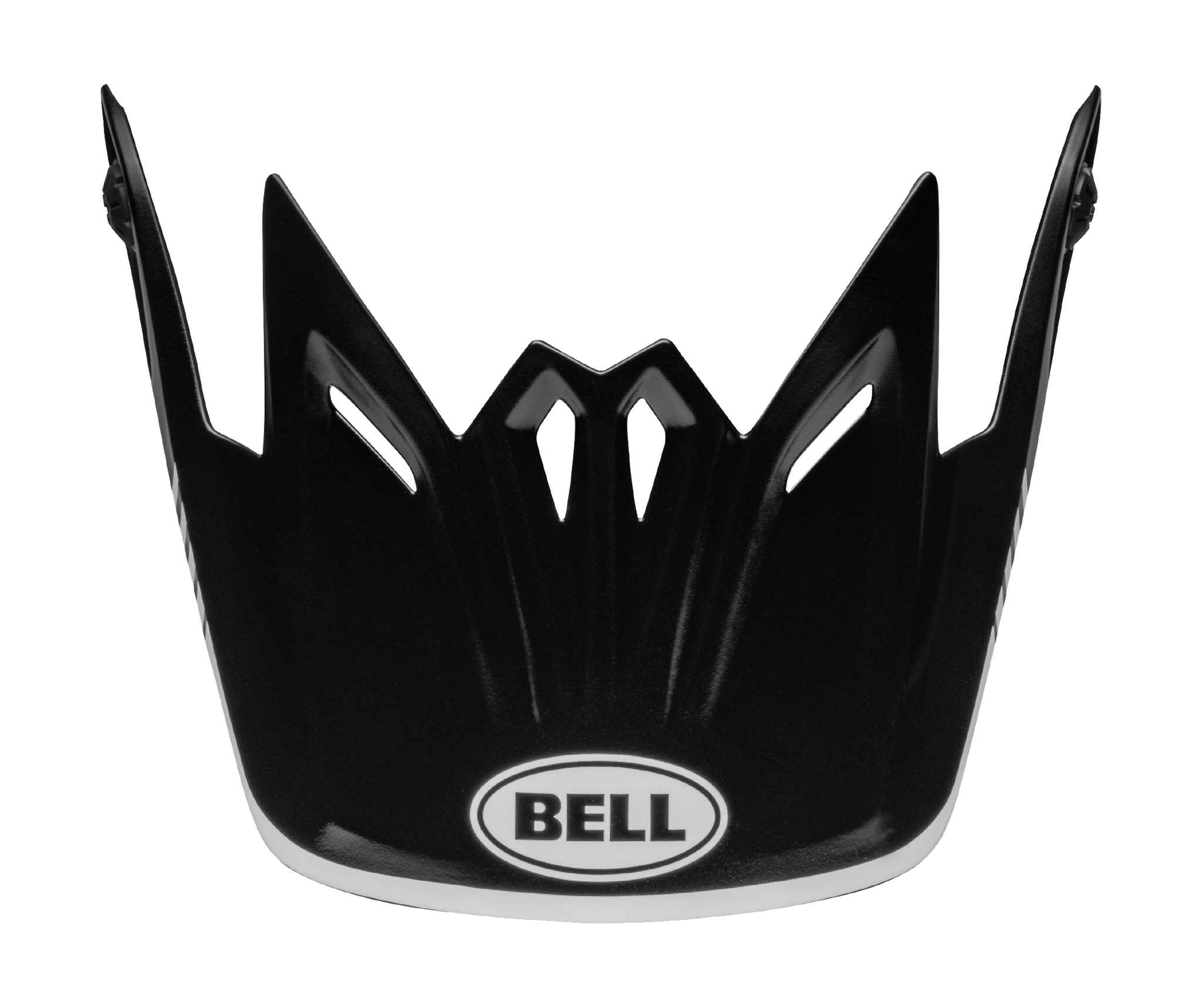 Bell Kinder Helmklep Moto-9 Louver - Zwart / Wit