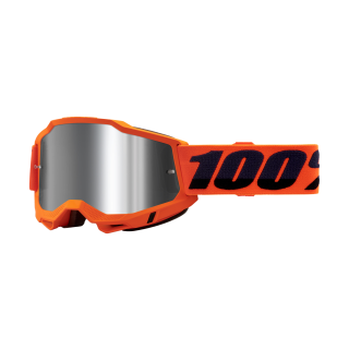 100% Crossbril Accuri 2 Neon Orange - Spiegel Zilver Lens