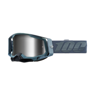 100% Crossbril Racecraft 2 Battleship - Spiegel Zilver Lens