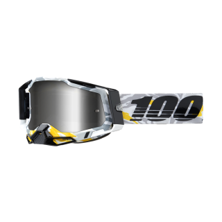 100% Crossbril Racecraft 2 Korb - Spiegel Zilver Lens