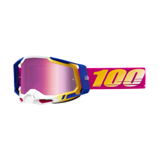 100% Crossbril Racecraft 2 Mission - Spiegel Roze Lens