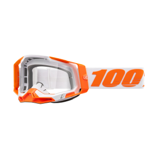 100% Crossbril Racecraft 2 Orange - Clear Lens