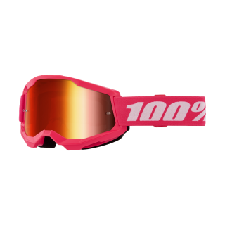 100% Crossbril Strata 2 Pink - Spiegel Rood Lens