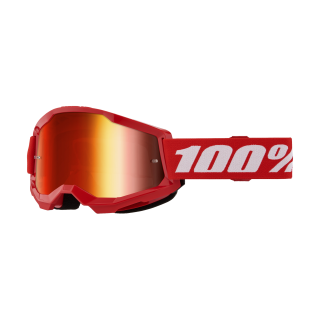 100% Crossbril Strata 2 Red - Spiegel Rood Lens