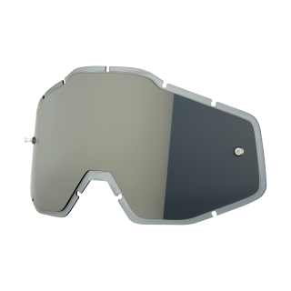 100% Lens RC1/AC1/ST1 - Injected Spiegel Zilver / Smoke