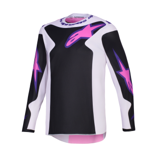 Alpinestars Cross Shirt 2026 Fluid Grid - Zwart / Licht Grijs / Paars