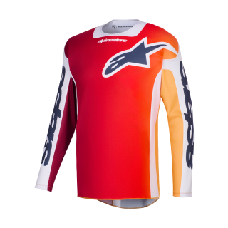 Alpinestars Cross Shirt 2026 Racer Portl - Rood / Licht Grijs / Donker Grijs