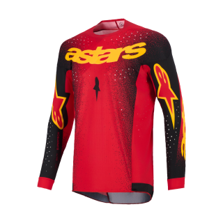 Alpinestars Cross Shirt 2026 Supertech Scenz - Rood / Zwart / Geel
