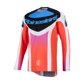 Alpinestars Cross Shirt 2026 Techstar Knif - Licht Grijs / Fluo Oranje / Zwart