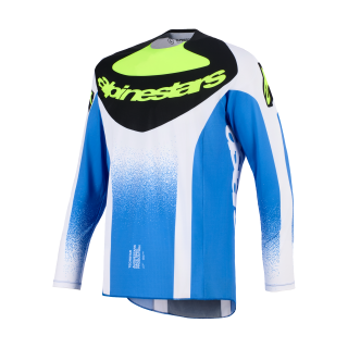 Alpinestars Cross Shirt 2026 Techstar Knif - Ucla / Blauw / Zwart / Fluo Geel