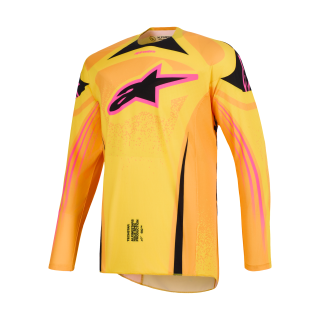 Alpinestars Cross Shirt 2026 Techstar Nomur - Oranje / Geel / Roze