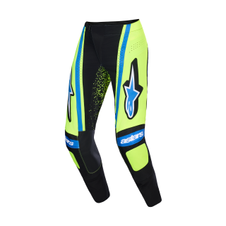 Alpinestars Crossbroek 2026 Techstar Nomur - Donker Navy / Fluo Geel / Ucla / Blauw