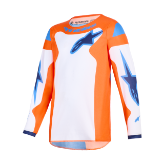 Alpinestars Kinder Cross Shirt 2026 Fluid Grid - Oranje / Ucla / Blauw