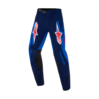 Alpinestars Kinder Crossbroek 2026 Supertech Vista - Donker Navy / Hot Coral / Cobalt