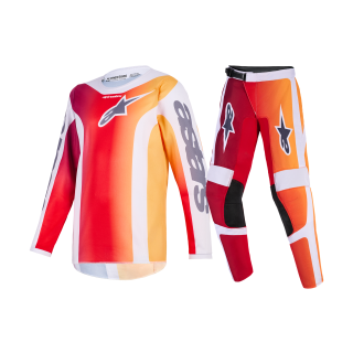 Alpinestars Kinder Crosskleding 2026 Fluid Portl - Rood / Licht Grijs / Donker Grijs