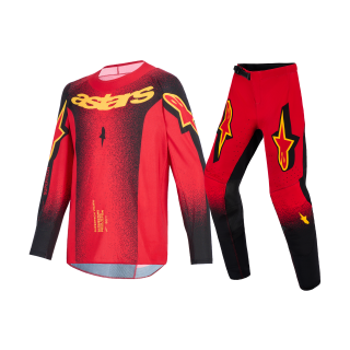 Alpinestars Kinder Crosskleding 2026 Supertech Scenz - Rood / Zwart / Geel
