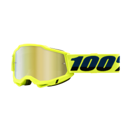 100% Crossbril Accuri 2 Fluo Yellow - Spiegel Goud Lens
