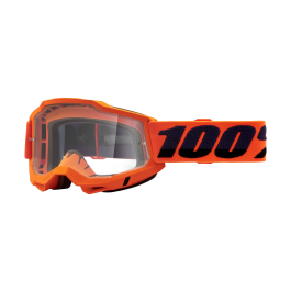 100% Crossbril Accuri 2 Neon Orange - Clear Lens