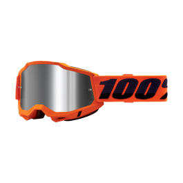 100% Crossbril Accuri 2 Neon Orange - Spiegel Zilver Lens