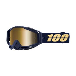 100% Crossbril Racecraft 1 Bakken - Spiegel True Goud Lens