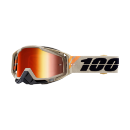 100% Crossbril Racecraft 1 Poliet - Spiegel Rood Lens