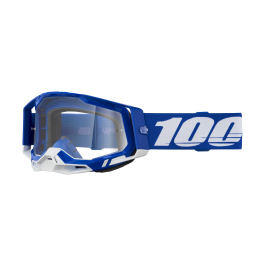 100% Crossbril Racecraft 2 Blue - Clear Lens