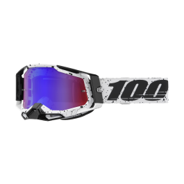 100% Crossbril Racecraft 2 Trinity - Spiegel Rood / Blauw Lens