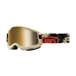 100% Crossbril Strata 2 Kombat - Spiegel True Goud Lens