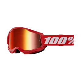 100% Crossbril Strata 2 Red - Spiegel Rood Lens