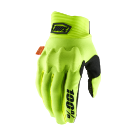 100% Crosshandschoenen Cognito D3O - Fluo Geel / Zwart