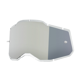 100% Lens RC2/AC2/ST2 - Injected Spiegel Zilver Flash