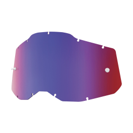 100% Lens RC2/AC2/ST2 - Standaard Spiegel Rood / Blauw