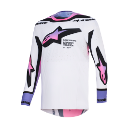 Alpinestars Cross Shirt 2026 Supertech Pro Vista - Wit / Paars / Zwart