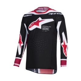 Alpinestars Cross Shirt 2026 Supertech Pro Vista - Zwart / Rood / Wit