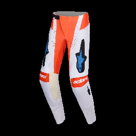 Alpinestars Crossbroek 2026 Techstar Knif - Licht Grijs / Fluo Oranje / Zwart