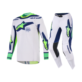 Alpinestars Crosskleding 2026 Supertech Vista - Licht Grijs / Fluo Geel / Blauw