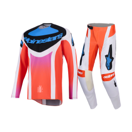 Alpinestars Crosskleding 2026 Techstar Knif - Licht Grijs / Fluo Oranje / Zwart