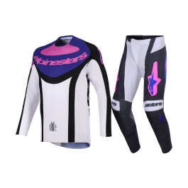 Alpinestars Crosskleding 2026 Techstar Knif - Zwart / Licht Grijs / Paars